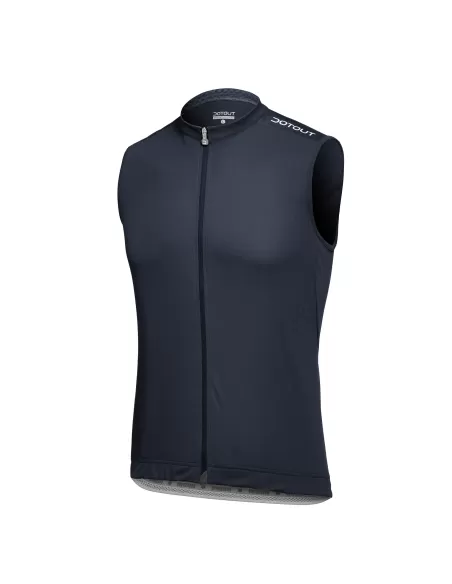 Dotout heren fietsshirt "Tour Sleeveless" Caviar | Licht & Aerodynamisch