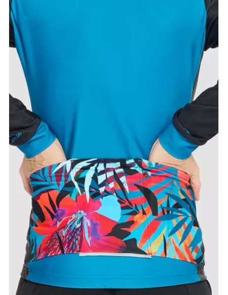 Chicken line Dames Lange mouwen Fietsshirt "Chilly" Hawaii