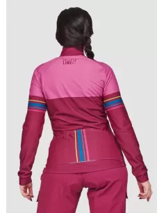 Chicken Line Damen Langarm Radtrikot "Chilly" Cherry 2