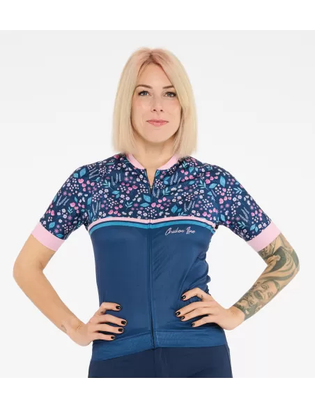 Chicken line Dames Fietsshirt "Glow" Denim