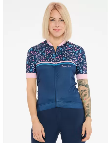 Chicken line Dames Fietsshirt "Glow" Denim
