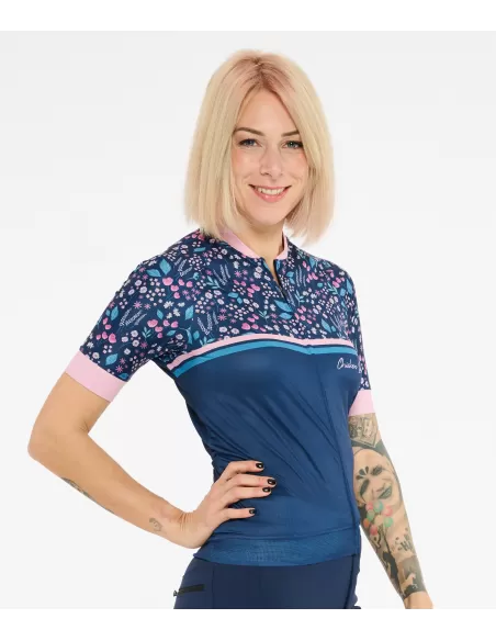 Chicken line Dames Fietsshirt "Glow" Denim