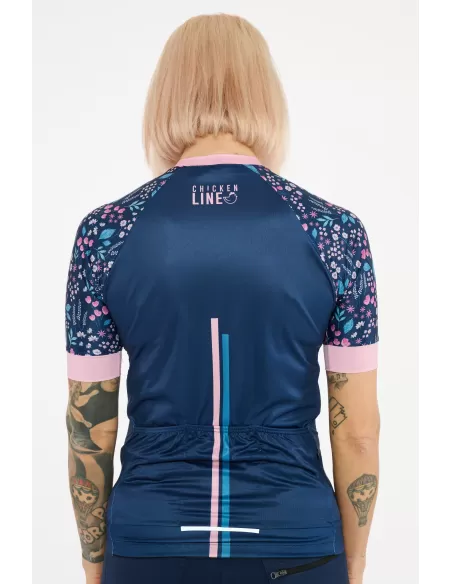 Chicken line Dames Fietsshirt "Glow" Denim