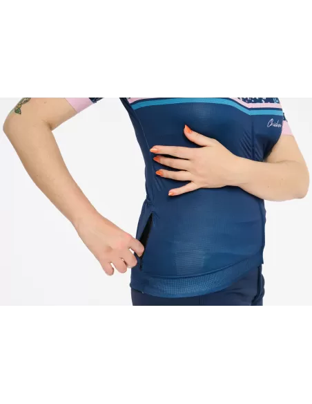 Chicken line Dames Fietsshirt "Glow" Denim