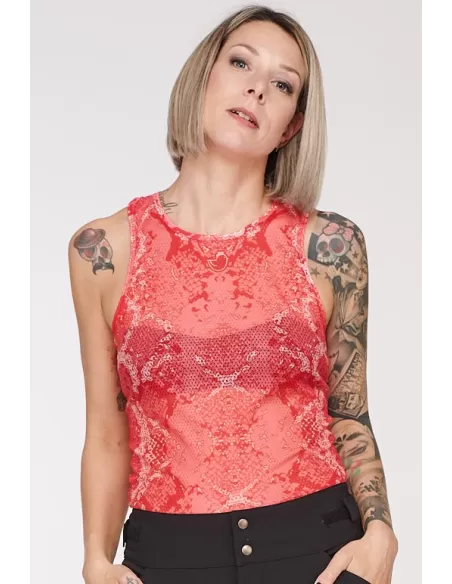 Chicken Line Damen ärmellose Top "Soul" Coral