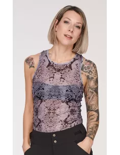 Chicken Line Dames mouwloos ondershirt "Soul" Grey