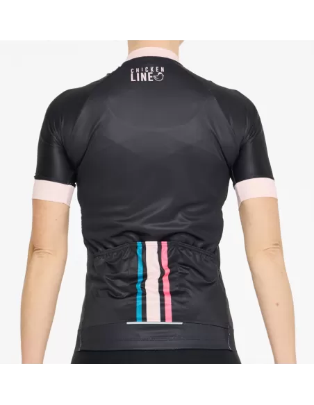 Chicken Line Dames Fietsshirt "Glow" Magnolia Black
