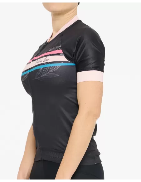 Chicken Line Dames Fietsshirt "Glow" Magnolia Black