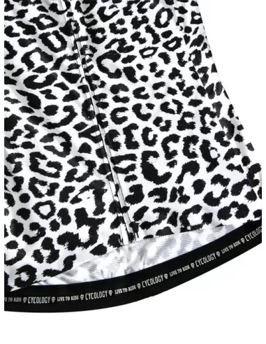 Cycology Dames Reborn Fietsshirt - "Kitty White" van gerecyclede materialen