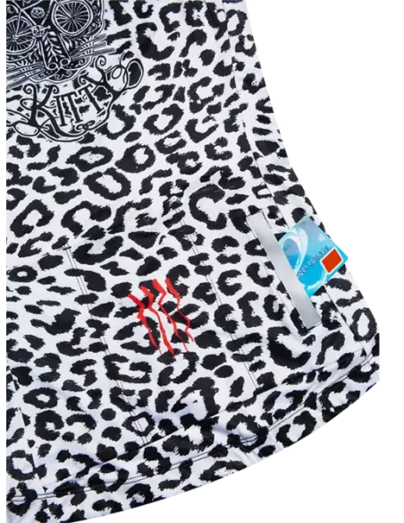Cycology Dames Reborn Fietsshirt - "Kitty White" van gerecyclede materialen