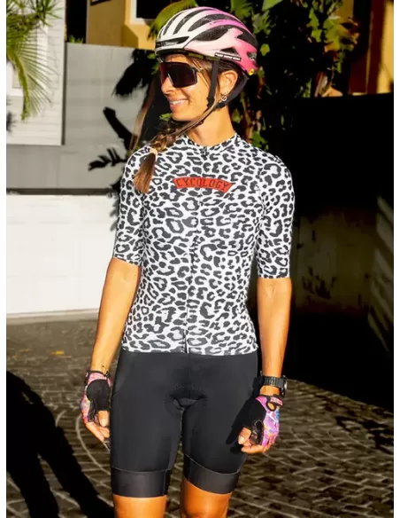 Cycology Dames Reborn Fietsshirt - "Kitty White" van gerecyclede materialen