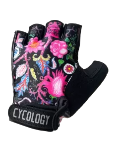 Cycology Cycling Gloves "Secret Garden" Black
