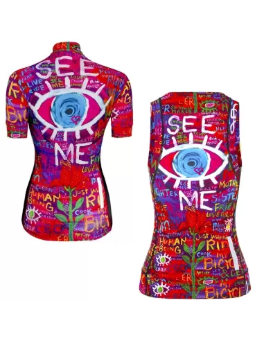 Cycology  - Dames fietskleding set shirts "See Me"