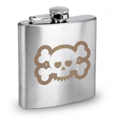  Twin Six Skull Flachmann 175mm Trinkflasche -  End Of Life