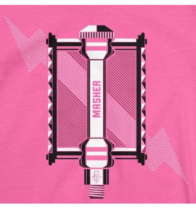  Twin Six Dames T-Shirt "Masher" Roze Maat Large -  End Of Life