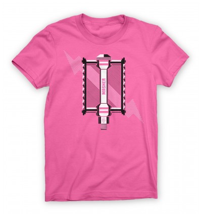  Twin Six Dames T-Shirt "Masher" Roze Maat Large -  End Of Life